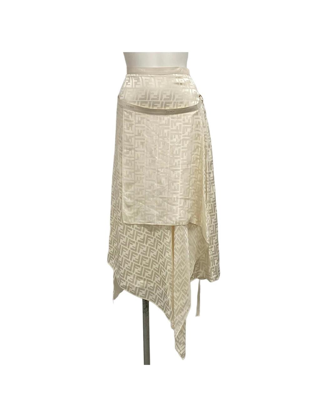Fendi Cream Women's Skirt #346018F50B